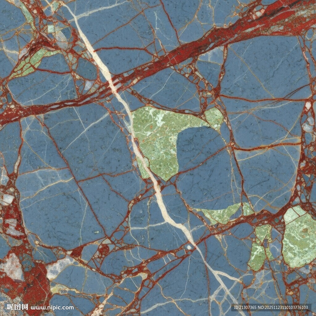 蓝色大理石纹理图案