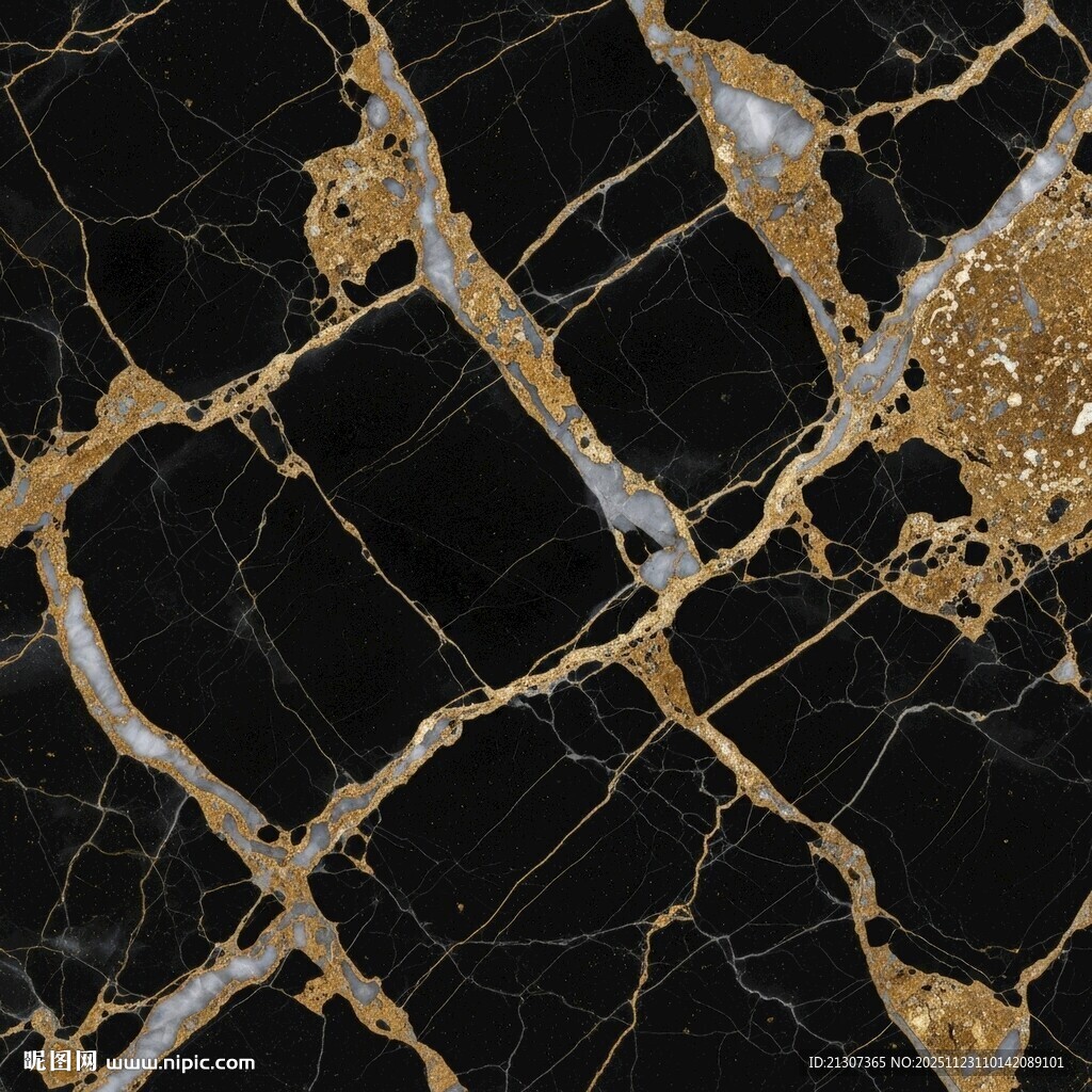 黑金大理石纹理图案