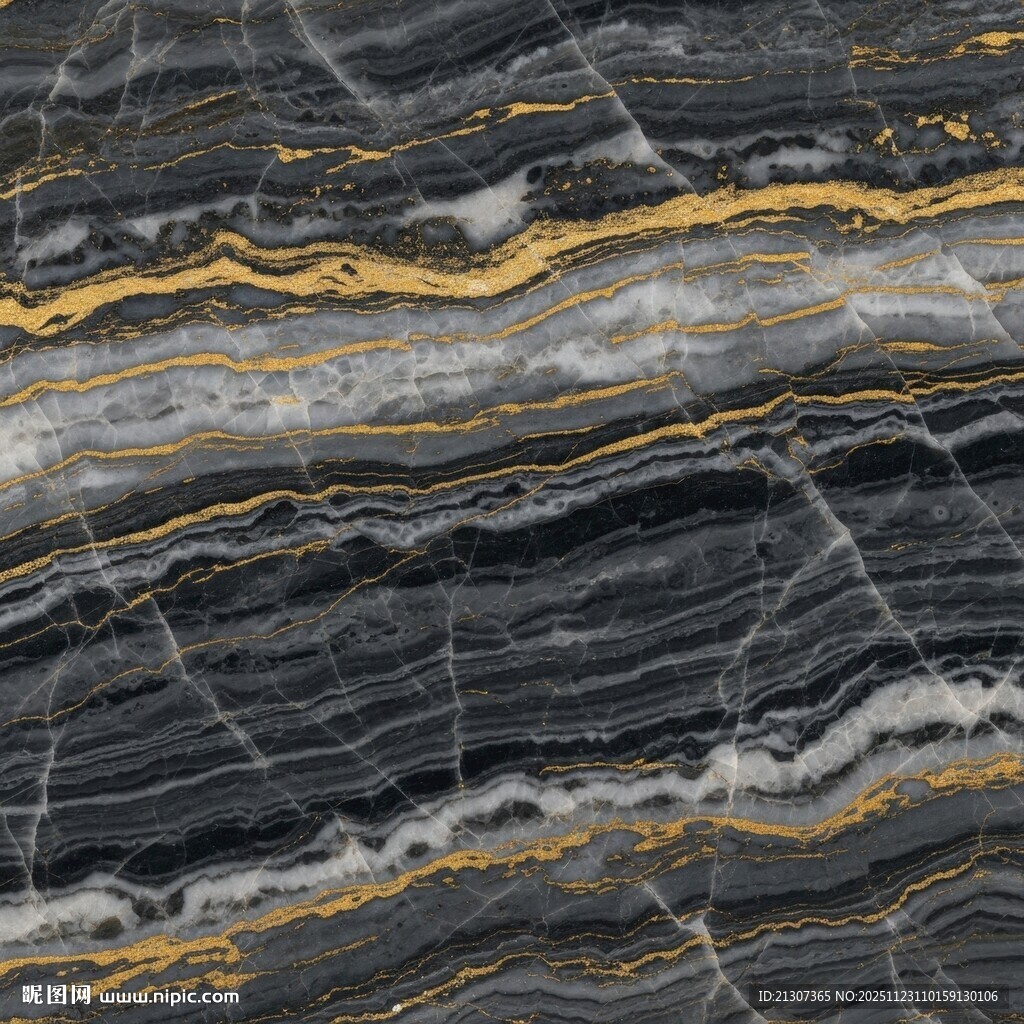 黑金大理石纹理图案