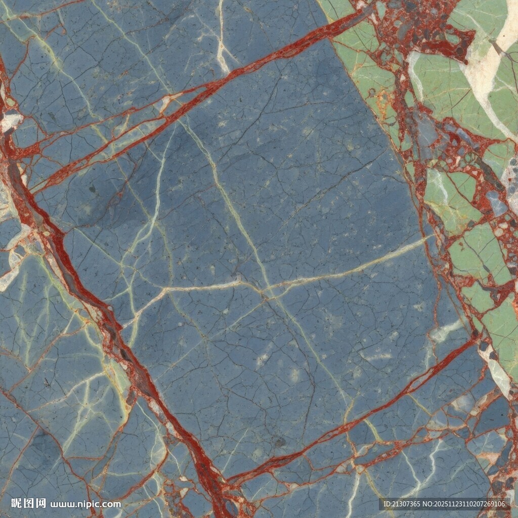 蓝色大理石纹理图案