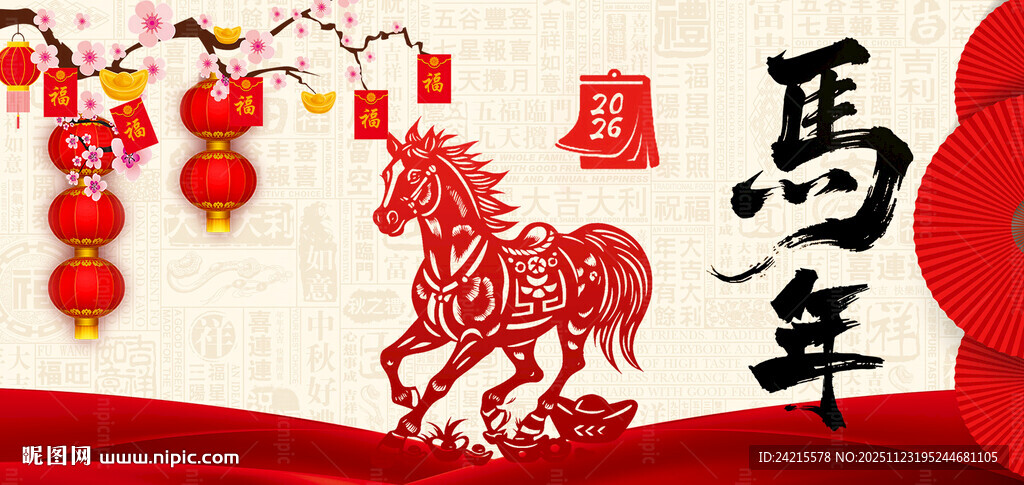 马年展板