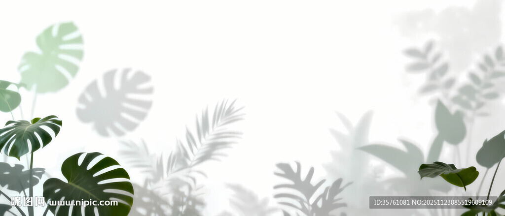 雾气磨砂膜效果绿植贴图