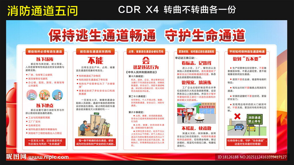 逃生生命通道消防火安全