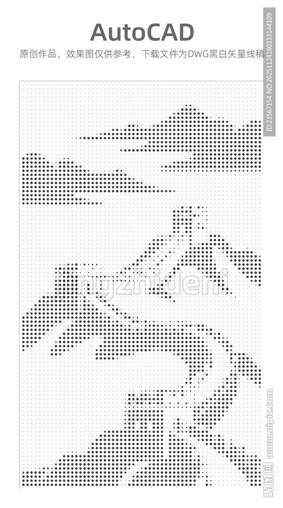 CAD绘制的雄伟长城景观