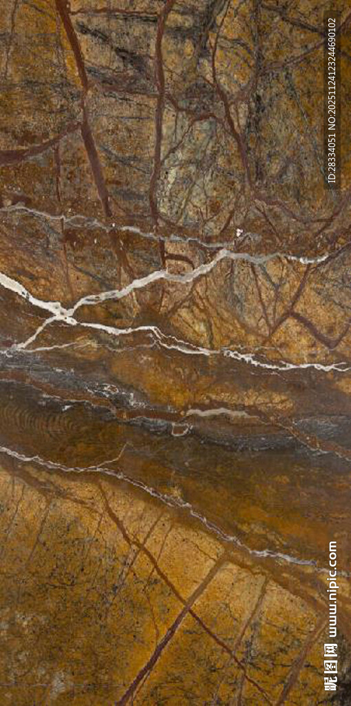 纹理独特的棕色大理石