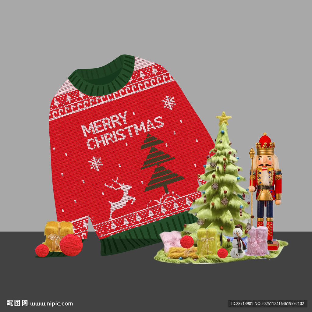 毛衣圣诞美陈