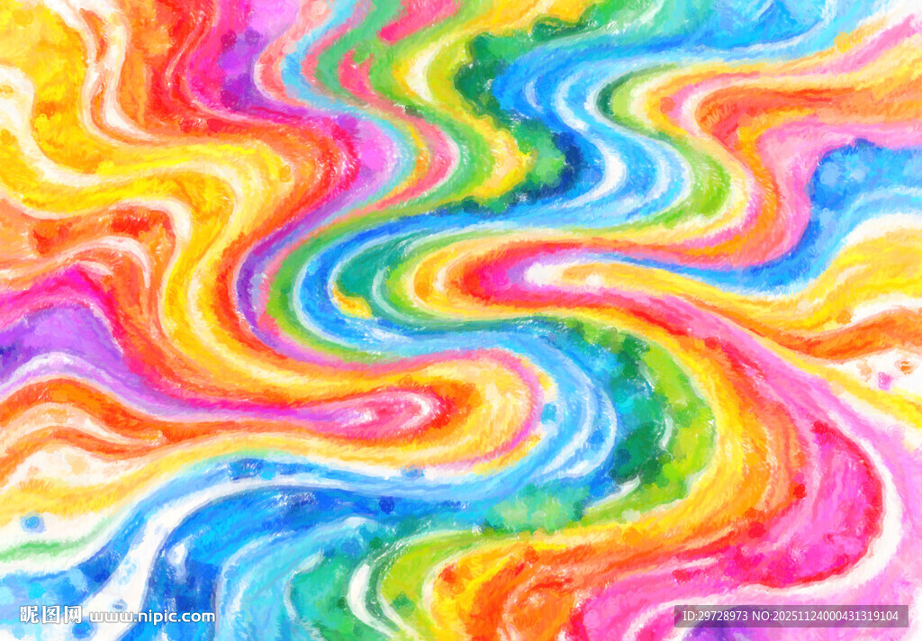 多彩流体艺术图案