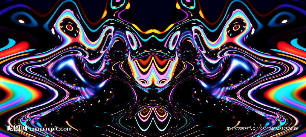 ktv酒吧炫酷抽象背景墙