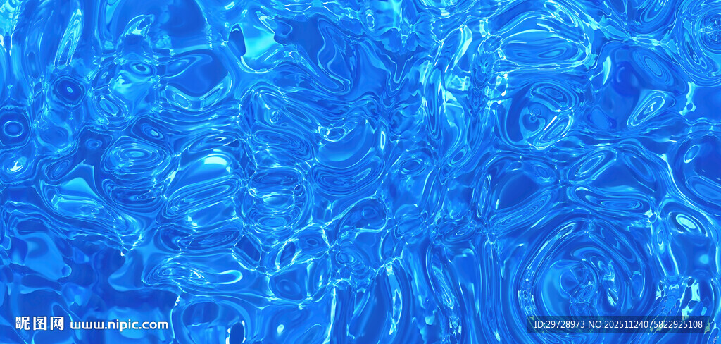 蓝色水纹