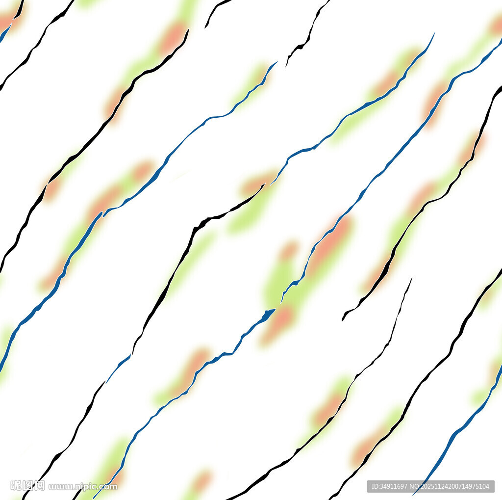 彩色波浪线条抽象背景图