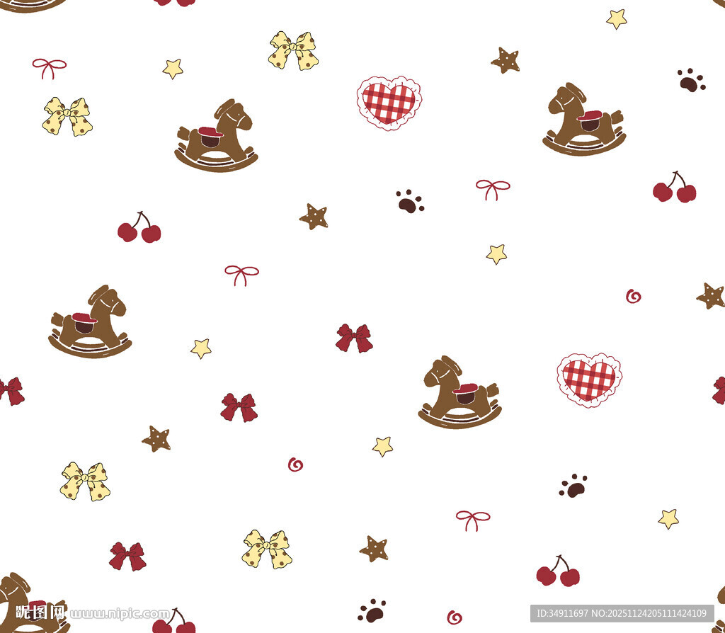 圣诞主题可爱图案背景