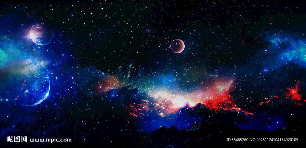 黑色宇宙星空背景