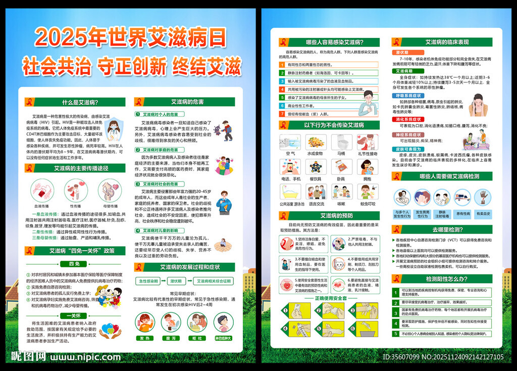 2025世界艾滋病日宣传单