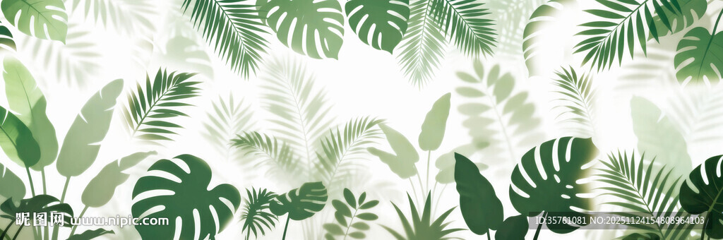 雾气磨砂膜效果绿植贴图