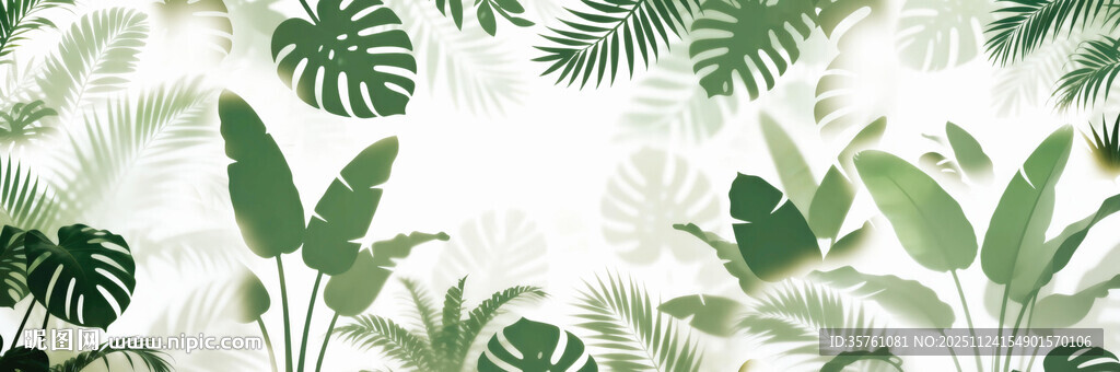 雾气磨砂膜效果绿植贴图