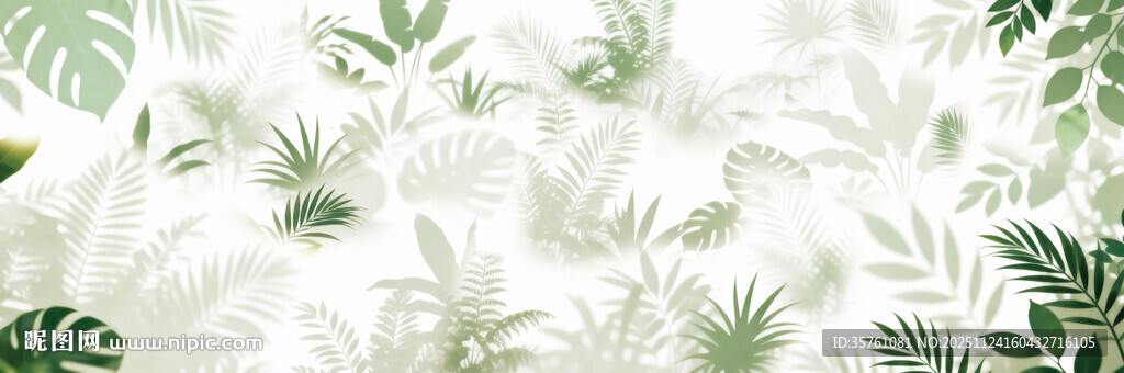  雾气磨砂膜效果绿植贴图