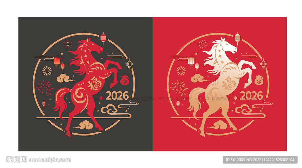 马年玻璃贴商场布置装饰