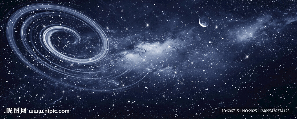 浩瀚旋涡星空背景灯箱