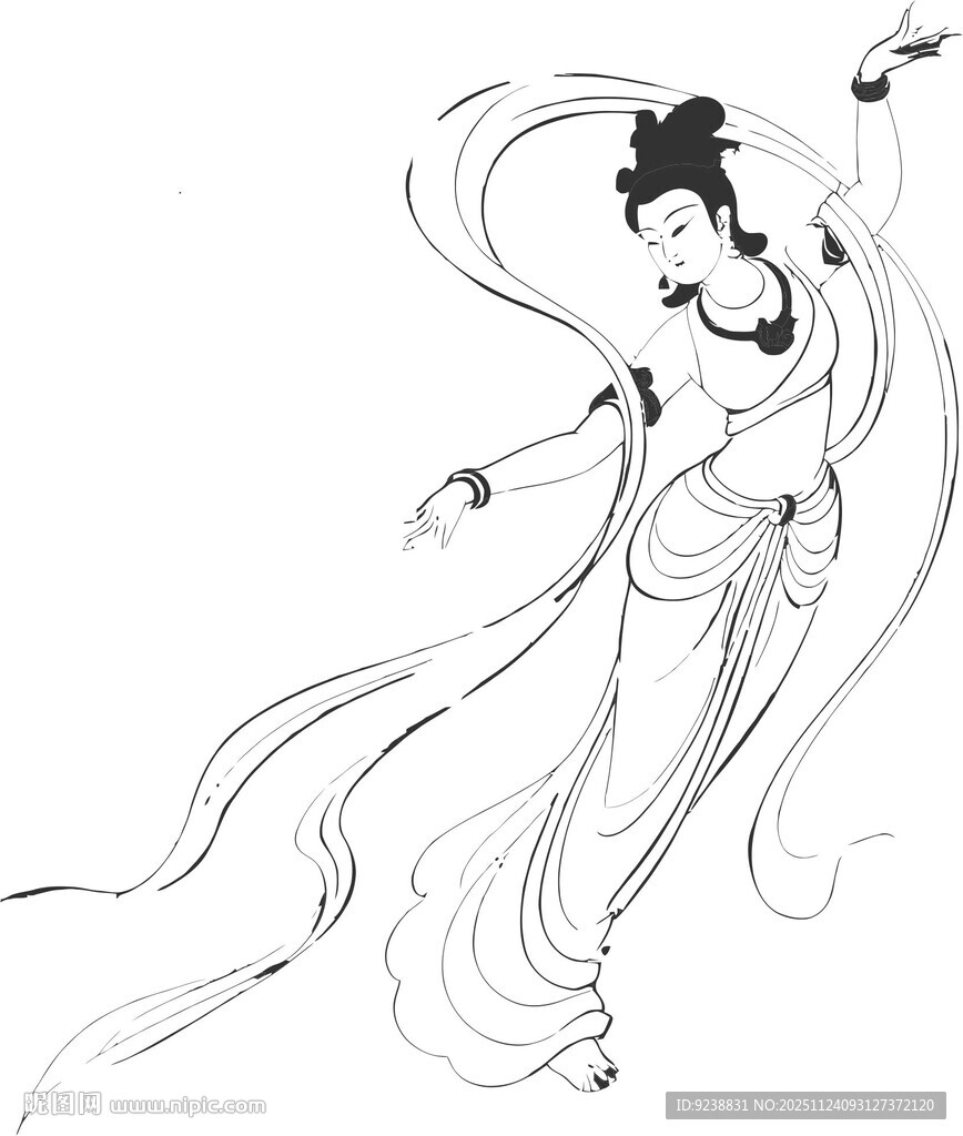 飘逸飞天仙女舞动身姿