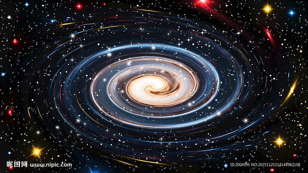 彩色旋涡星空吊顶