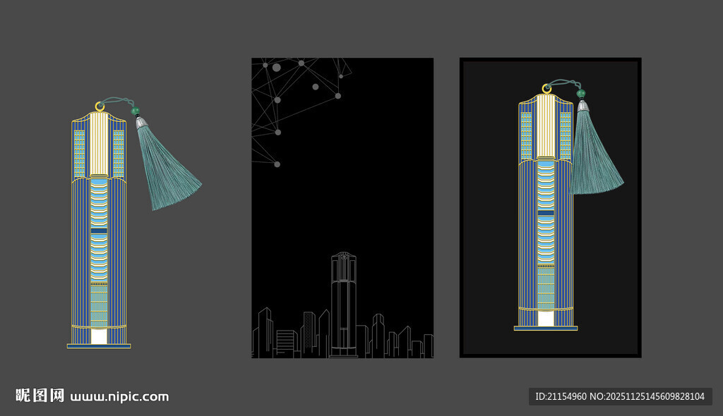 厦门国际银行北京分行矢量图