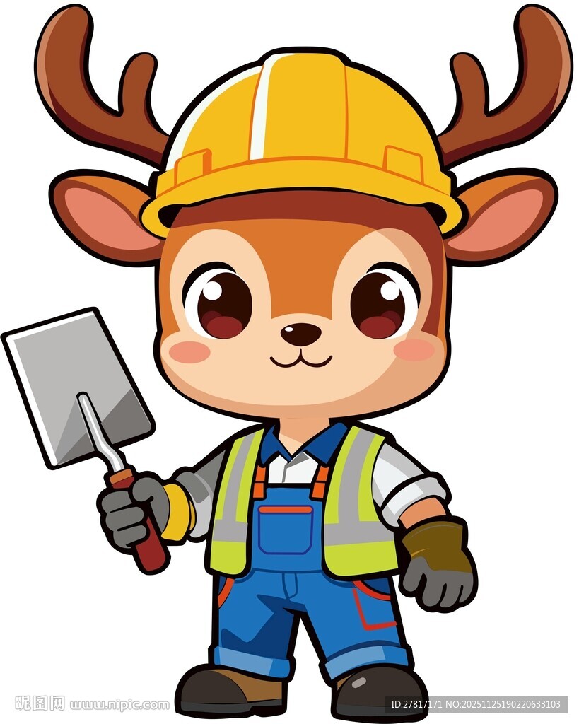 小鹿工人形象