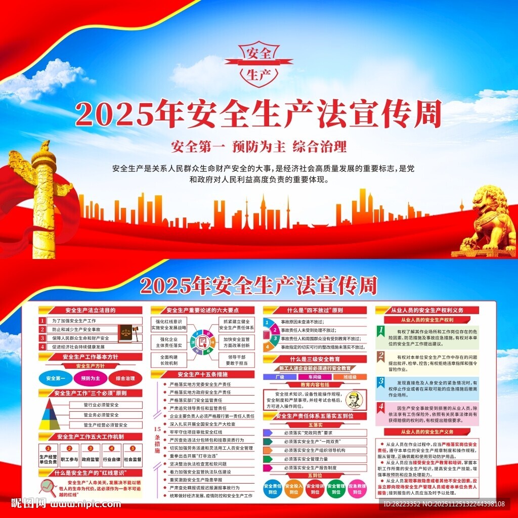 2025年安全生产法宣传周展板