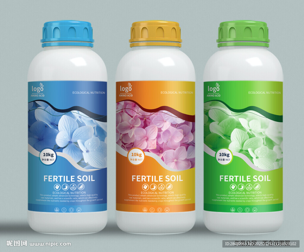 瓶装饮品展示肥料包装