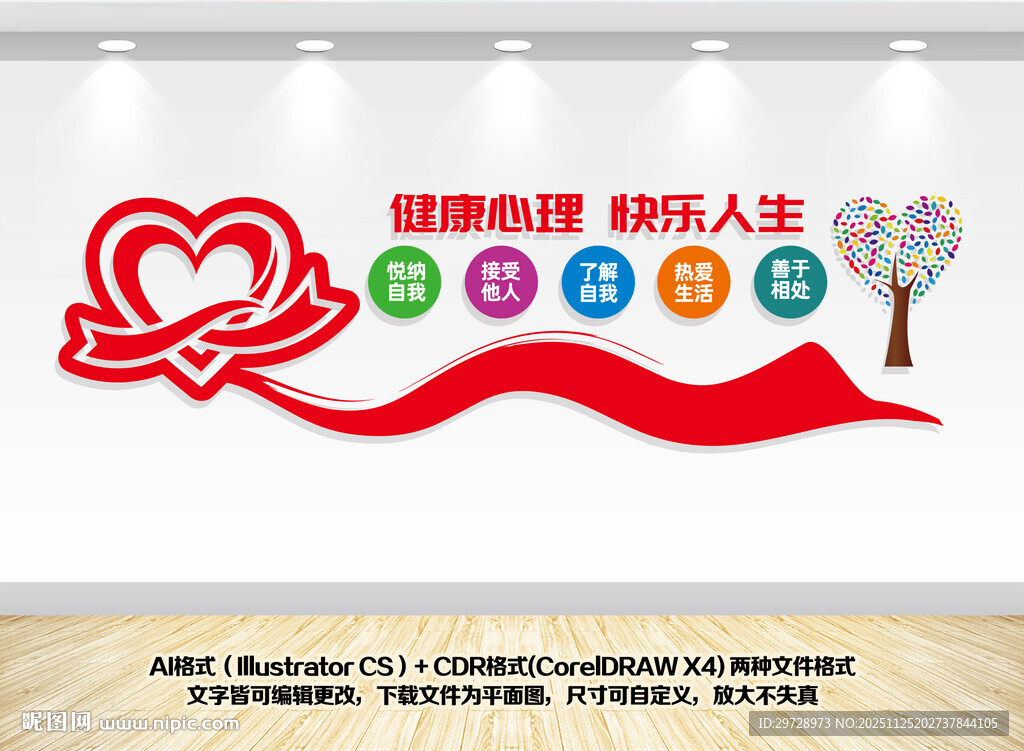 健康心理文化墙