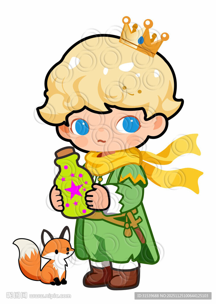 拿着瓶子的男孩矢量图