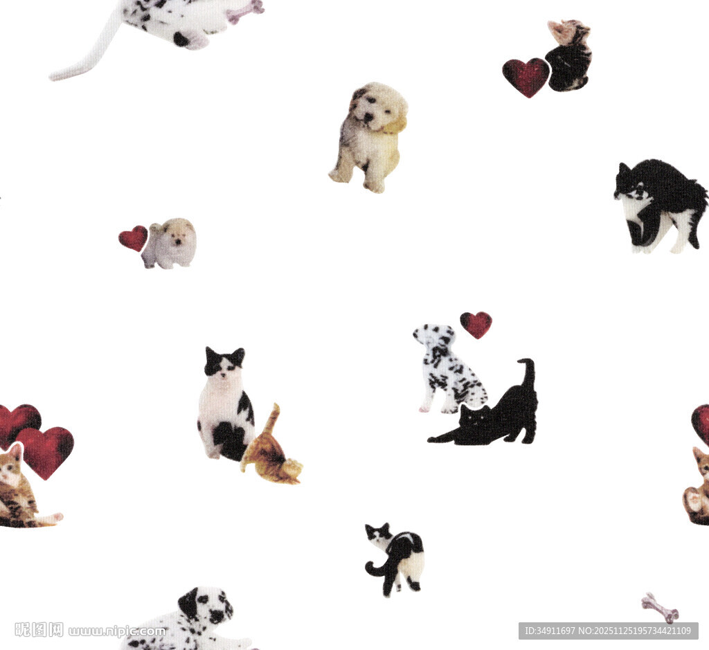 可爱猫狗图案集合