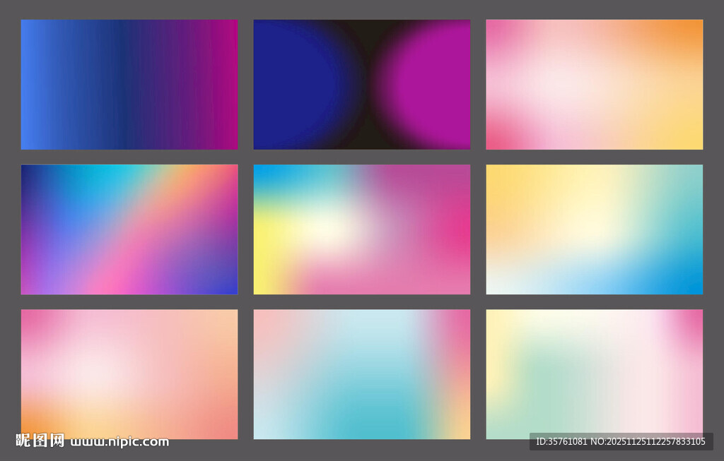 幻彩渐变背景色卡