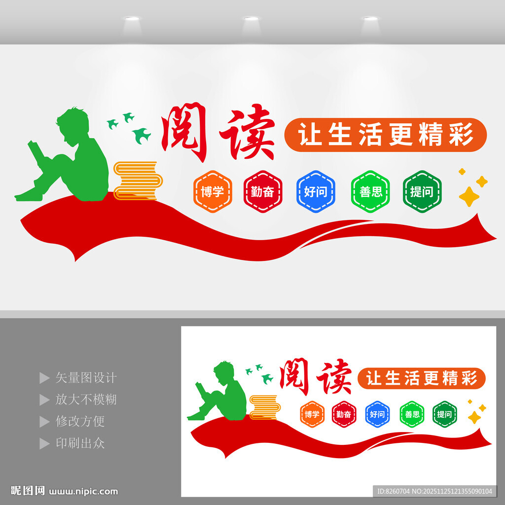 校园阅读文化墙