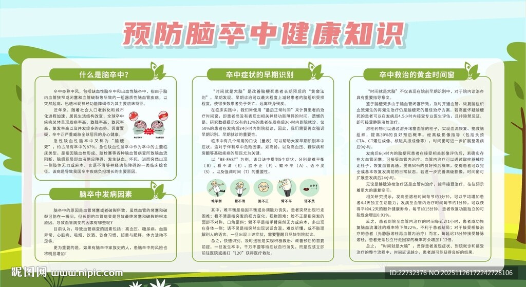 预防脑卒中健康知识科普
