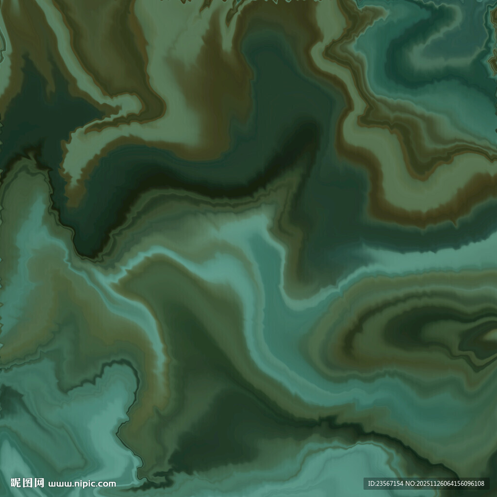 蓝绿交织的抽象纹理图案