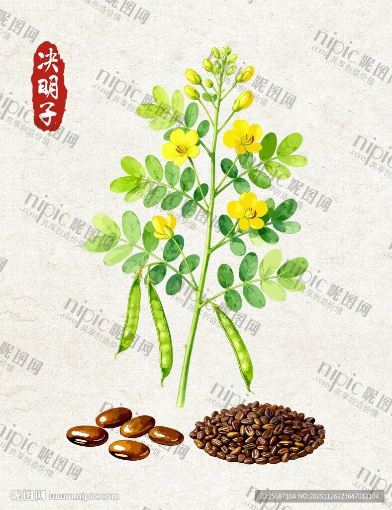 决明子种子展示