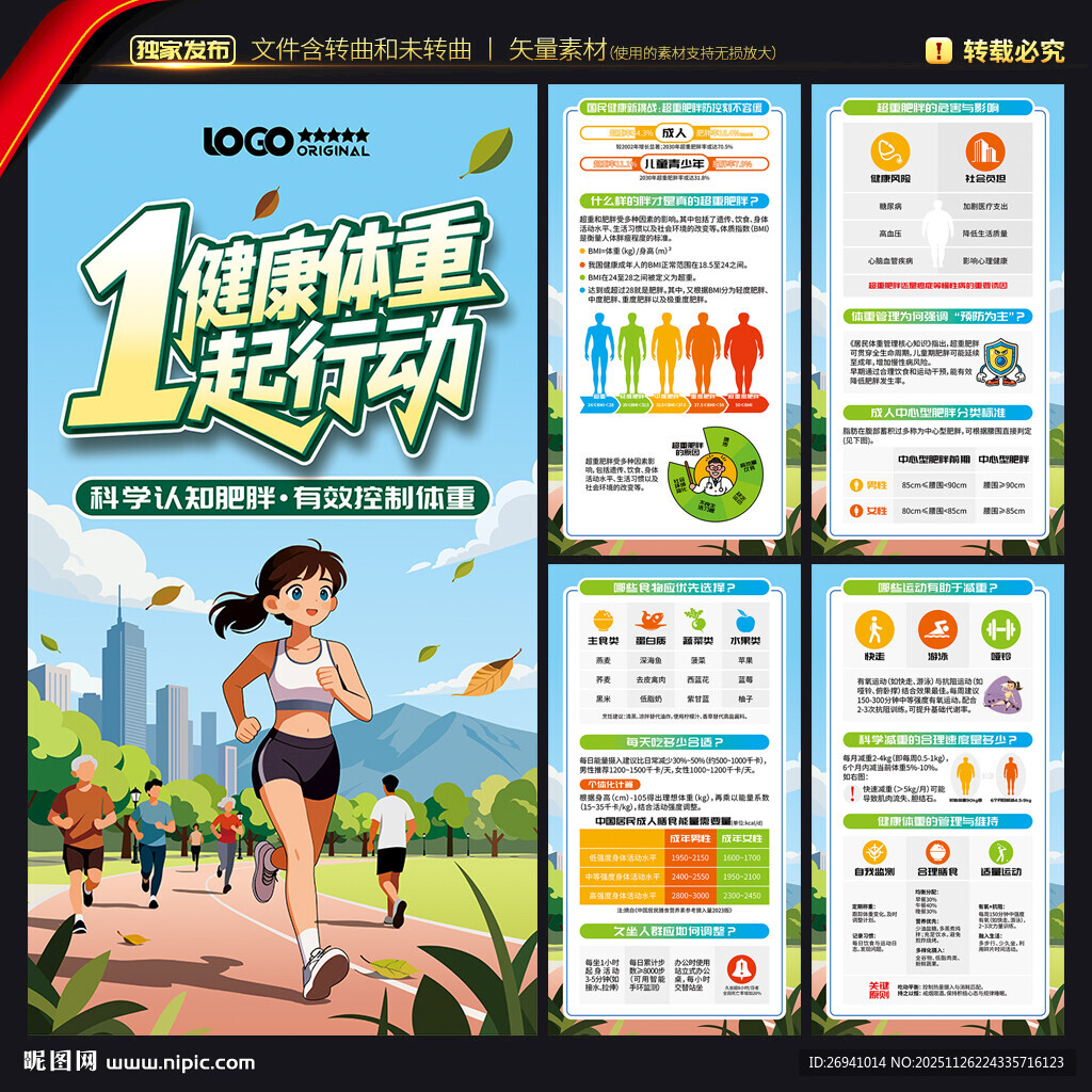 体重管理年展板