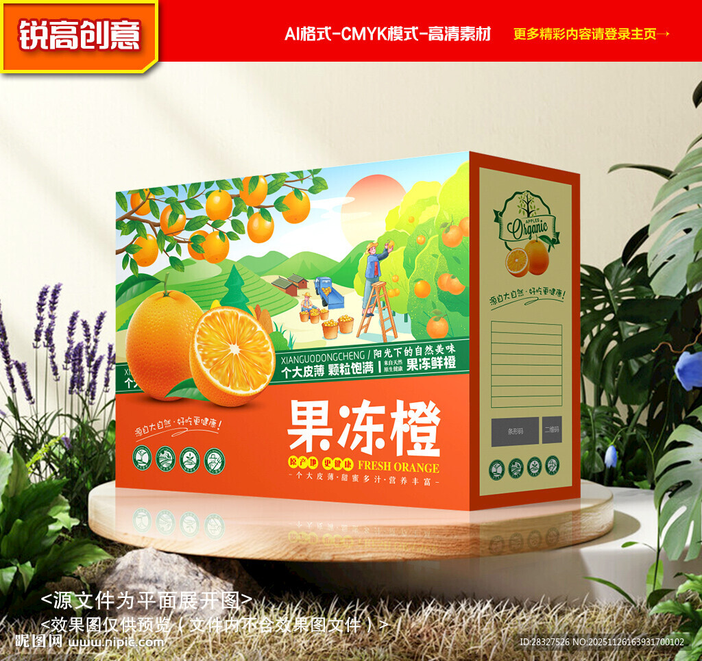 橙子包装 沃柑礼盒