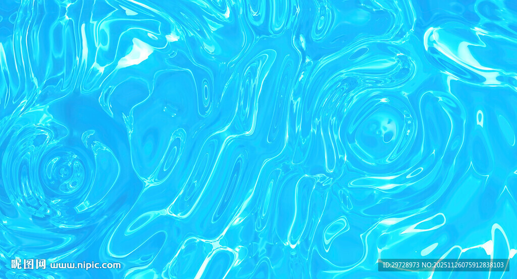 蓝色水波纹理