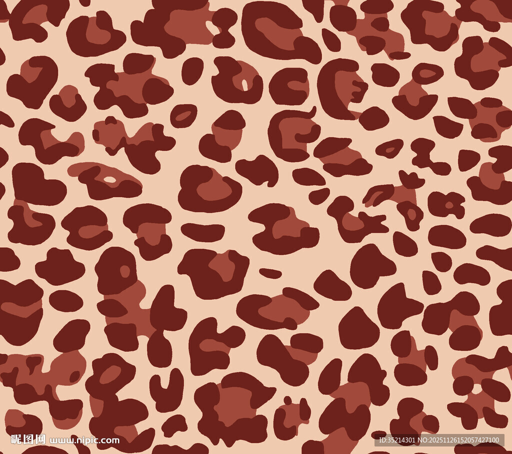 豹纹图案纹理背景图