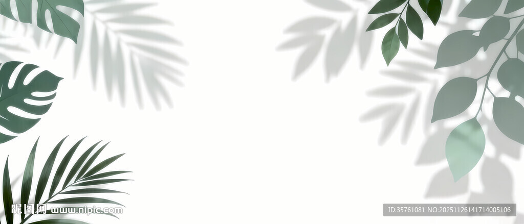 雾气磨砂膜效果绿植贴图