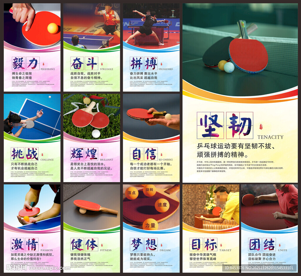 乒乓球展板