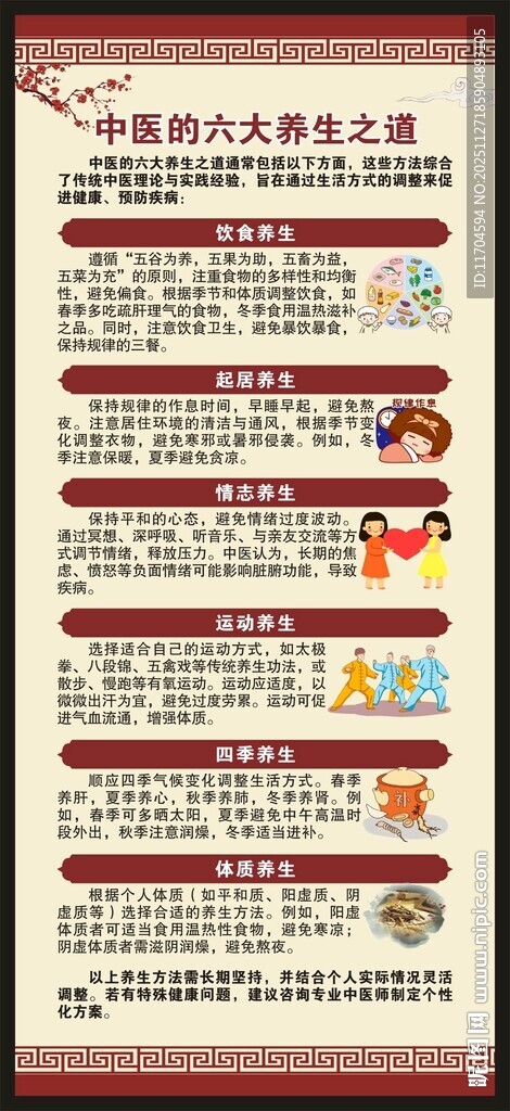 中医养生知识展架