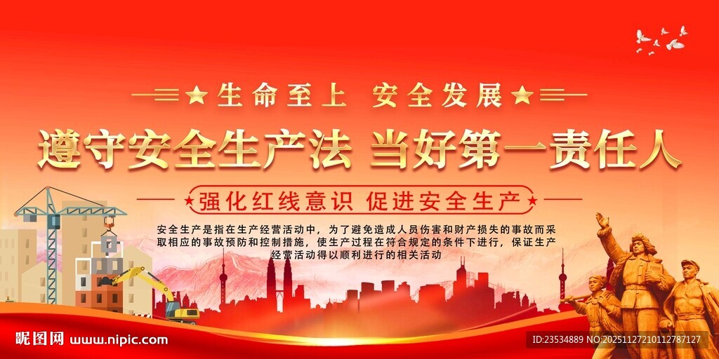 安全生产宣传活动海报