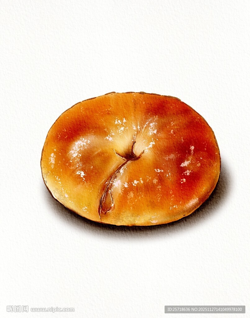 美味圆形糕点特写