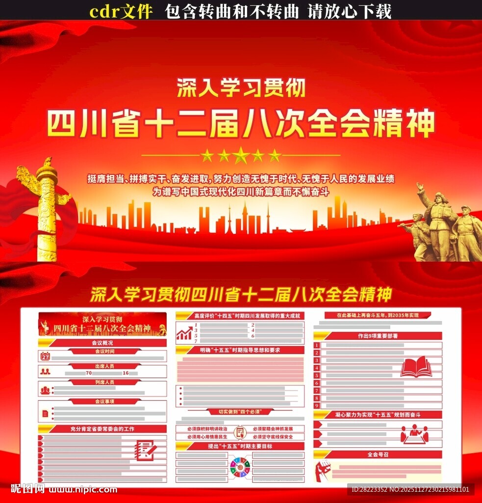 四川省委十二届八次全会