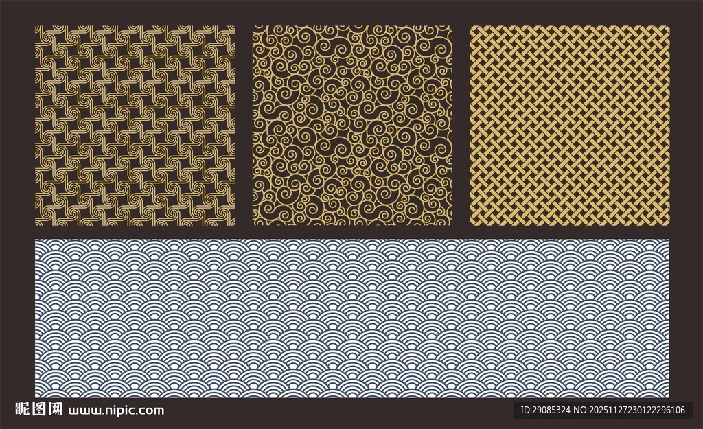 多样金属纹理图案展示