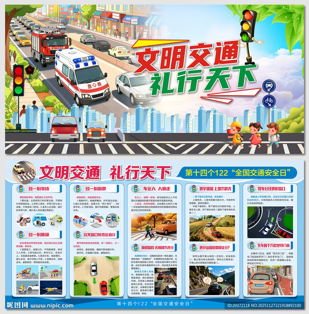 2025全国交通安全日展板