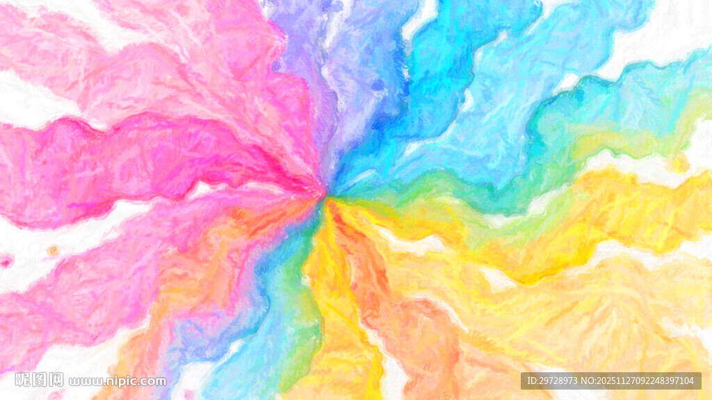 多彩水彩旋涡背景图案