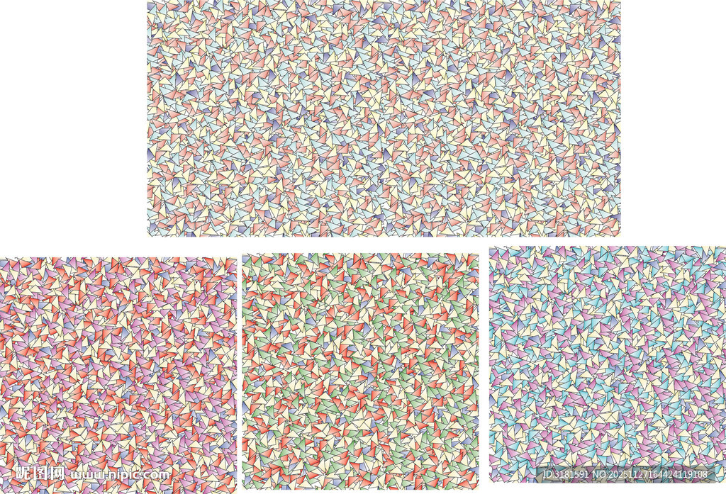多彩碎花图案纹理素材